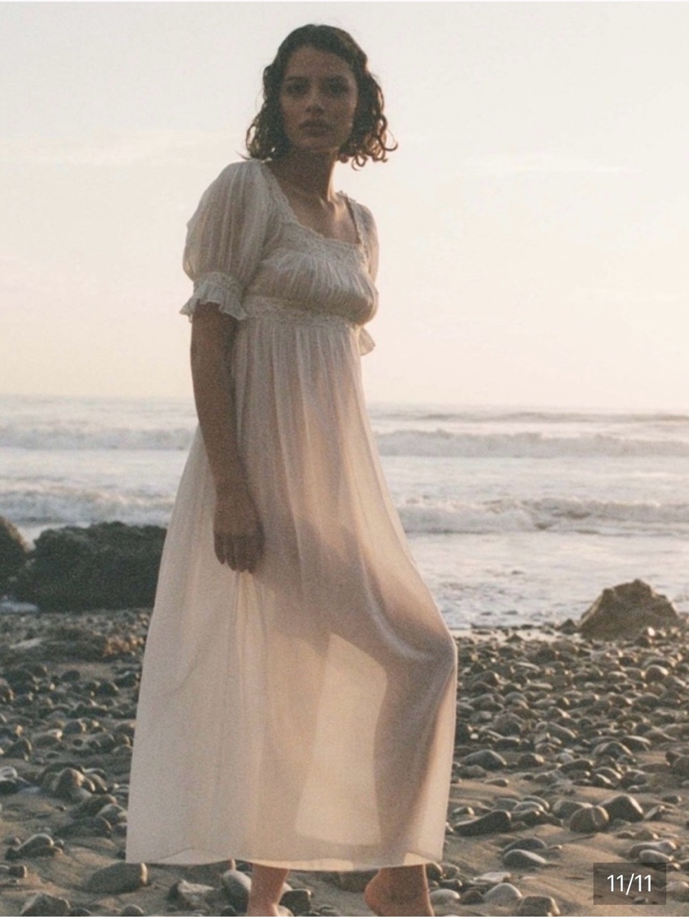 Doen Eclipse Night Dress in Salt